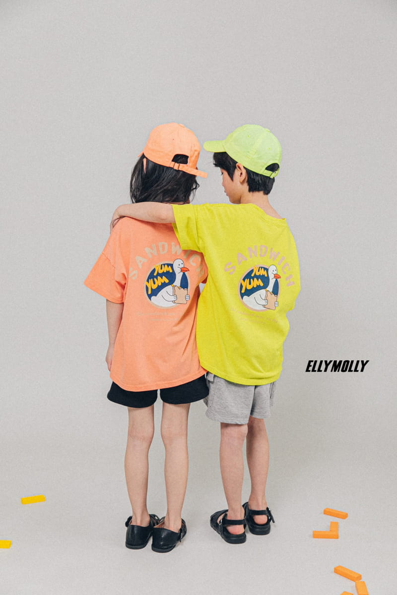 ELLYMOLLY - Korean Children Fashion - #Kfashion4kids - Loose Fit Duck Tee - 10