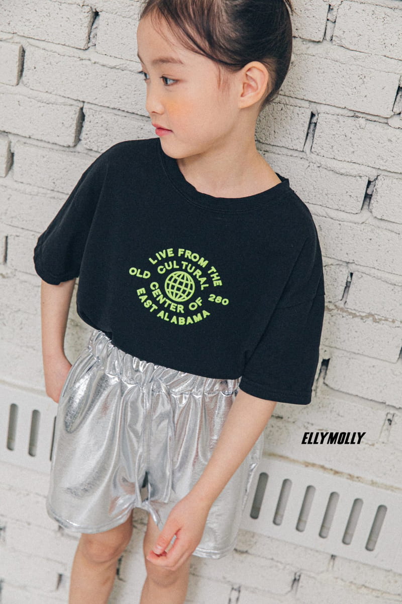 ELLYMOLLY - Korean Children Fashion - #Kfashion4kids - Silver Shorts - 4