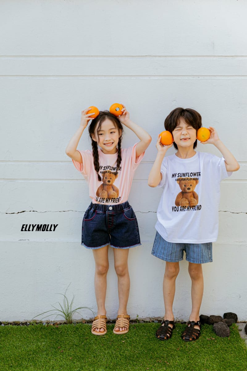 ELLYMOLLY - Korean Children Fashion - #Kfashion4kids - Heart Denim Shorts - 10