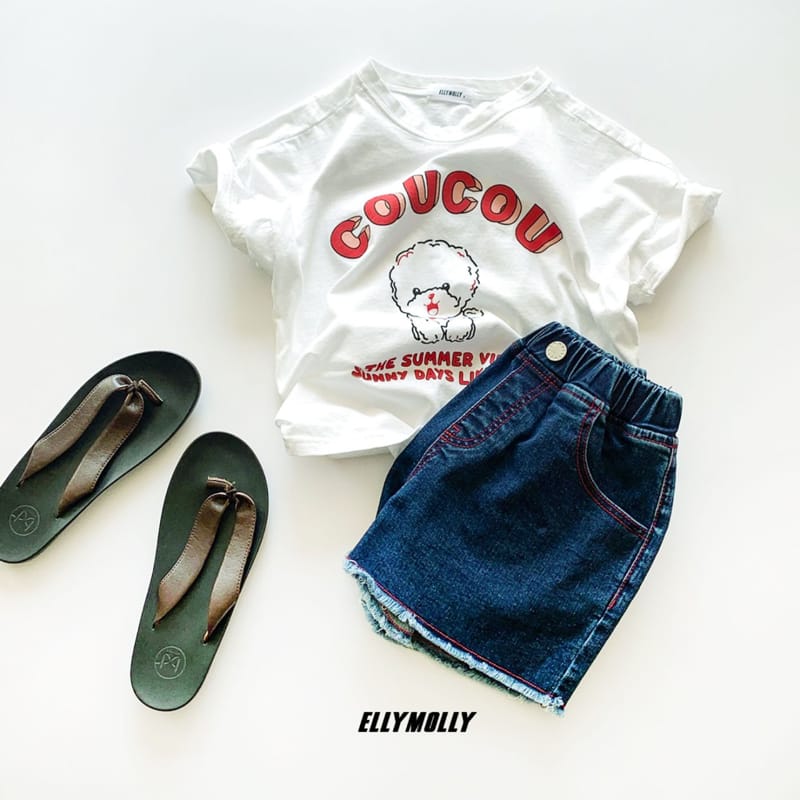 ELLYMOLLY - Korean Children Fashion - #Kfashion4kids - Heart Denim Shorts - 6
