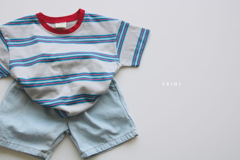 ERIN J - Korean Children Fashion - #Kfashion4kids - Color Stripes Tee - 4