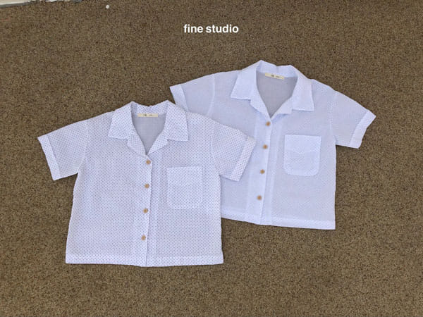 FINE STUDIO - Korean Children Fashion - #Kfashion4kids - Dot Shirt - 2
