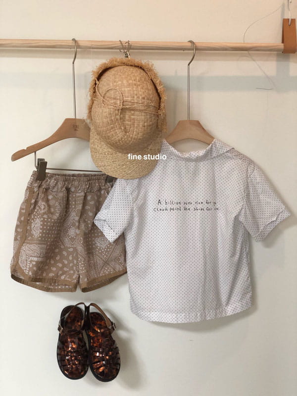 FINE STUDIO - Korean Children Fashion - #Kfashion4kids - Paisley Shorts