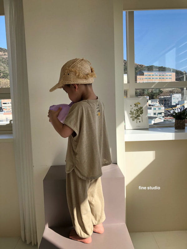 FINE STUDIO - Korean Children Fashion - #Kfashion4kids - Linen Capri Pants - 4