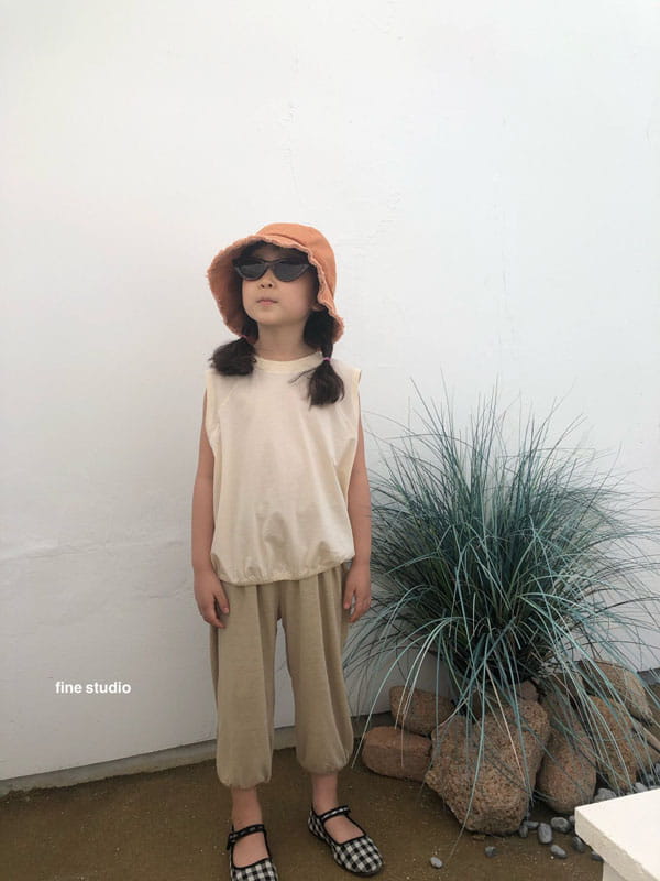 FINE STUDIO - Korean Children Fashion - #Kfashion4kids - Linen Capri Pants - 7