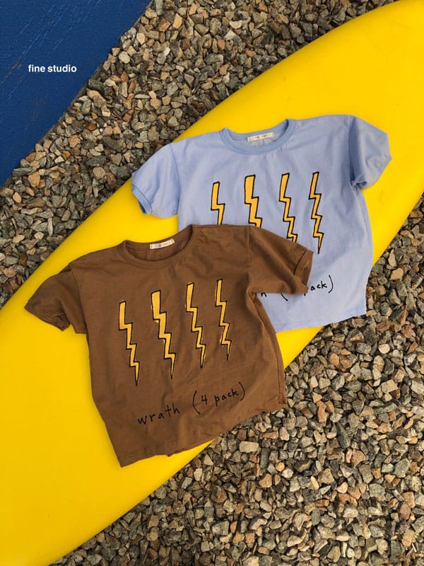 FINE STUDIO - Korean Children Fashion - #Kfashion4kids - Thunder Short Sleeves Tee