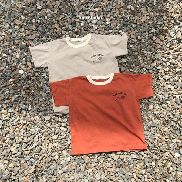 FINE STUDIO - Korean Children Fashion - #Kfashion4kids - Badminton Short Sleeves Tee - 2