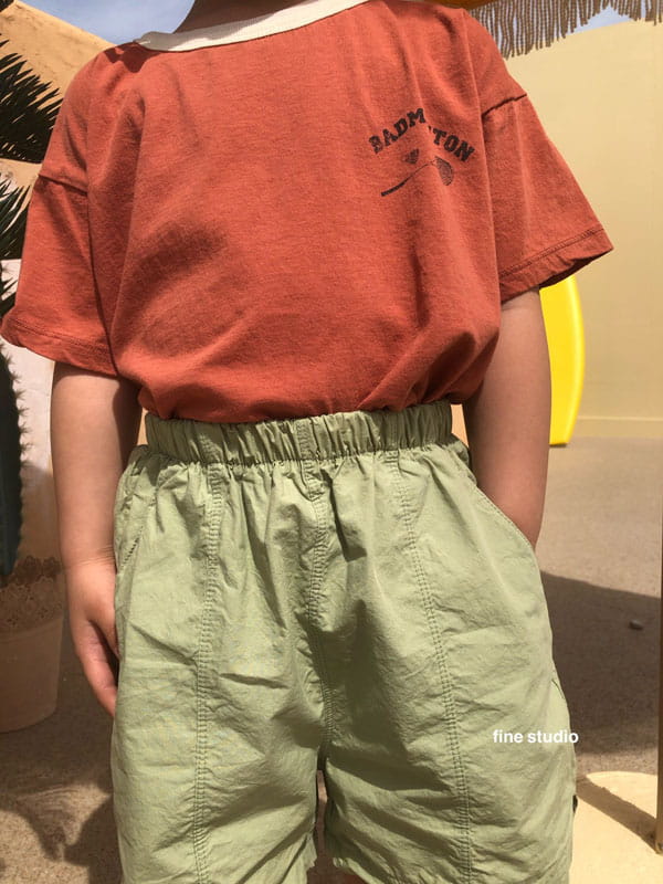 FINE STUDIO - Korean Children Fashion - #Kfashion4kids - Badminton Short Sleeves Tee - 6