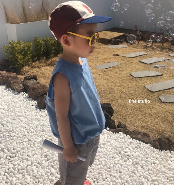 FINE STUDIO - Korean Children Fashion - #Kfashion4kids - Morden Sbanding Sleeveless - 4