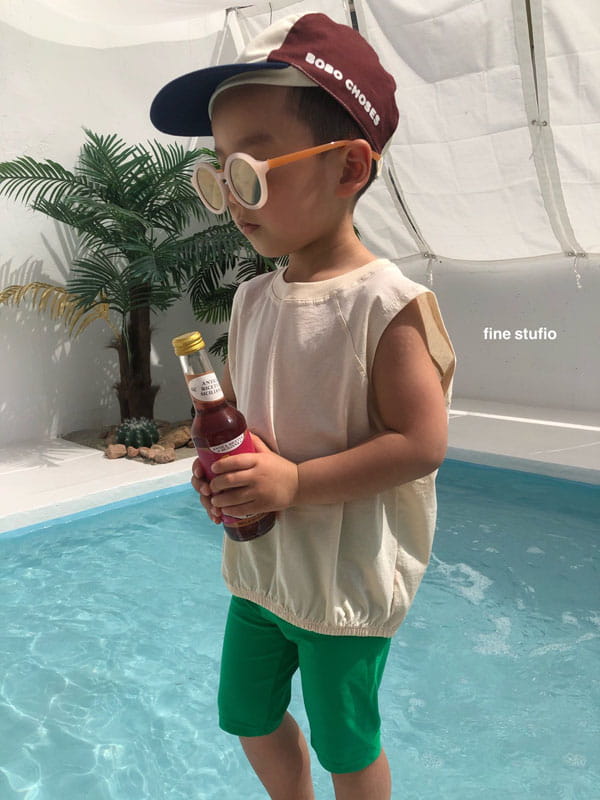 FINE STUDIO - Korean Children Fashion - #Kfashion4kids - Morden Sbanding Sleeveless - 6