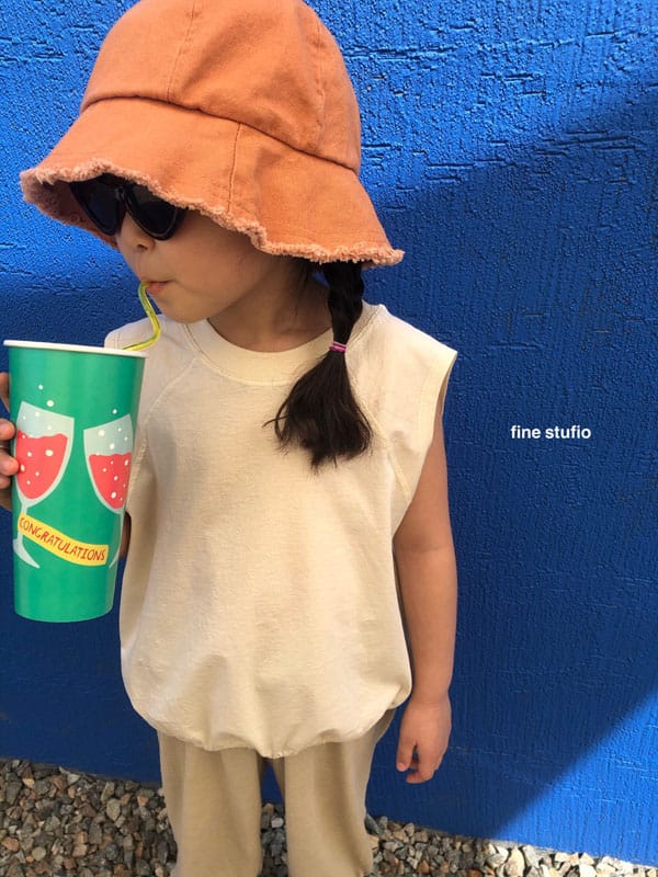 FINE STUDIO - Korean Children Fashion - #Kfashion4kids - Morden Sbanding Sleeveless - 7