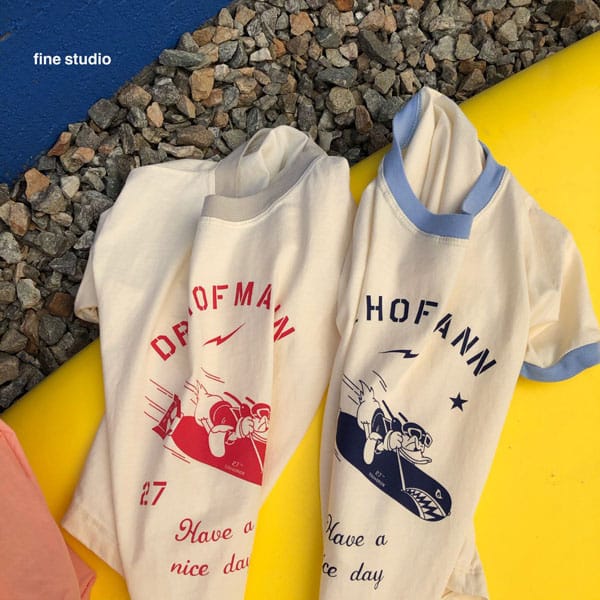 FINE STUDIO - Korean Children Fashion - #Kfashion4kids - Hoffman Short Sleeves Tee