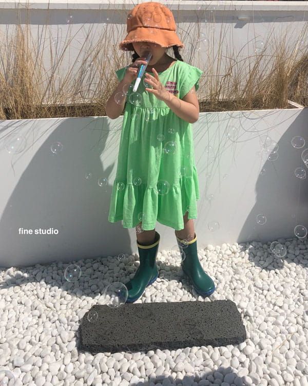 FINE STUDIO - Korean Children Fashion - #Kfashion4kids - Smile One-piece