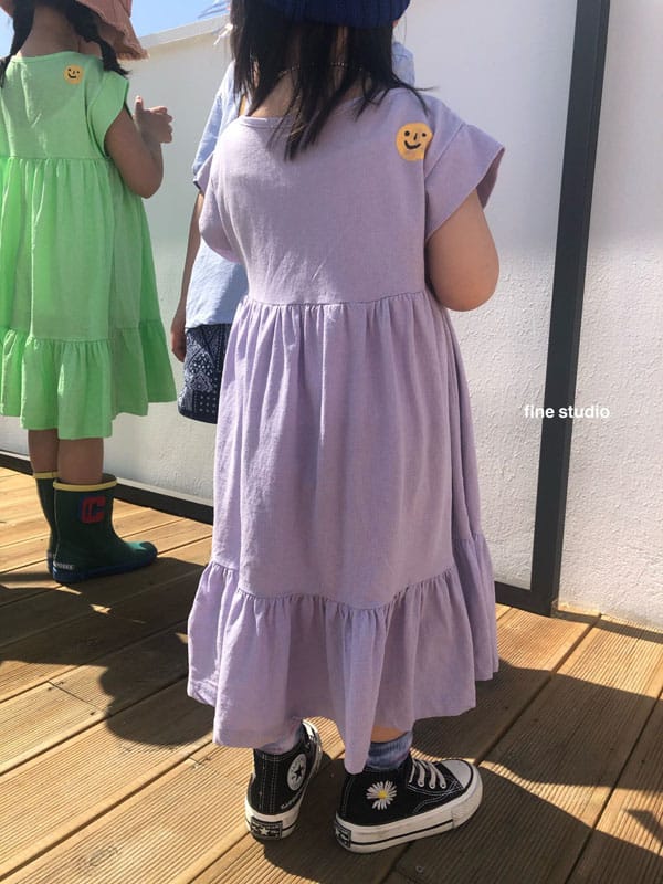 FINE STUDIO - Korean Children Fashion - #Kfashion4kids - Smile One-piece - 3