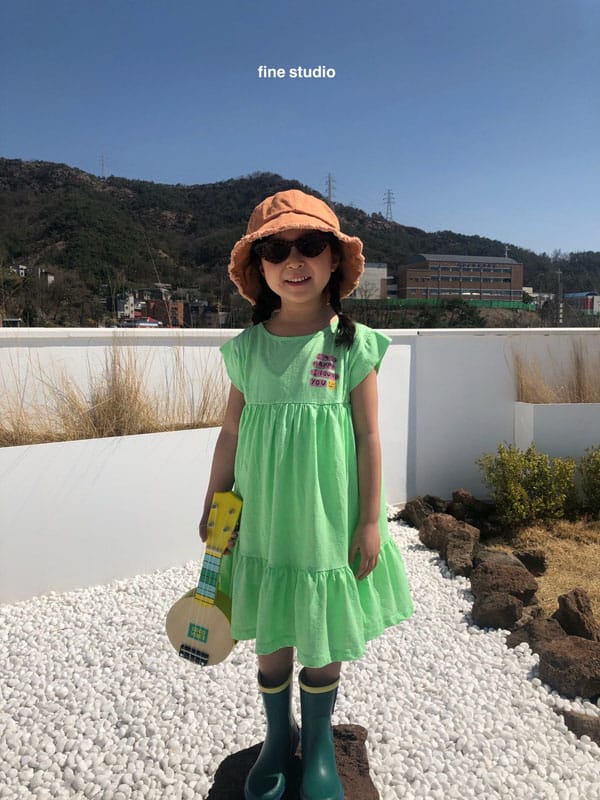 FINE STUDIO - Korean Children Fashion - #Kfashion4kids - Smile One-piece - 4