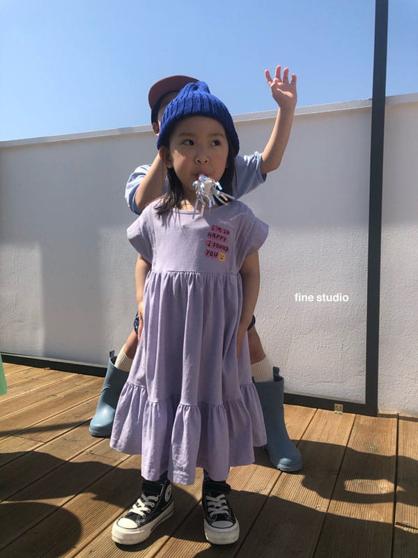 FINE STUDIO - Korean Children Fashion - #Kfashion4kids - Smile One-piece - 6