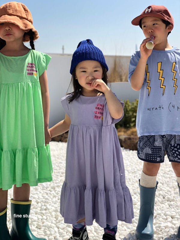 FINE STUDIO - Korean Children Fashion - #Kfashion4kids - Smile One-piece - 7