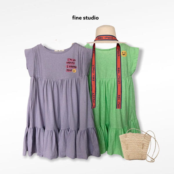 FINE STUDIO - Korean Children Fashion - #Kfashion4kids - Smile One-piece - 8