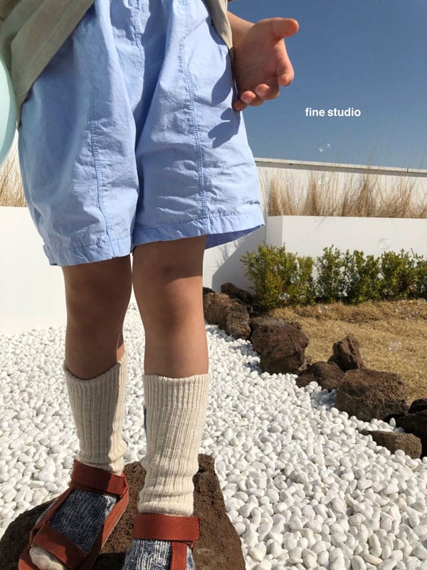 FINE STUDIO - Korean Children Fashion - #Kfashion4kids - Slit Shorts - 9