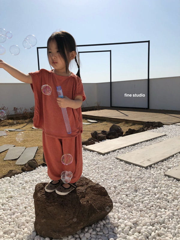 FINE STUDIO - Korean Children Fashion - #Kfashion4kids - Linen Sleeveless - 4