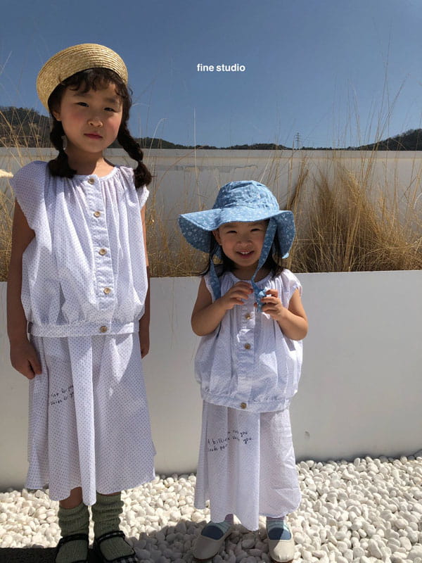 FINE STUDIO - Korean Children Fashion - #Kfashion4kids - Dot Shirring Blouse - 4