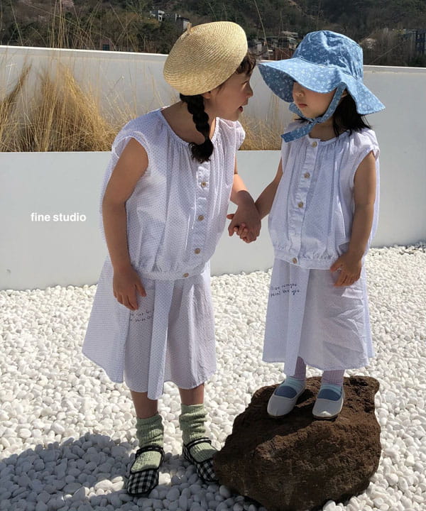 FINE STUDIO - Korean Children Fashion - #Kfashion4kids - Dot Shirring Blouse - 6