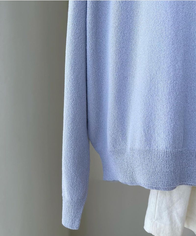 FLOATY - Korean Women Fashion - #Kfashion - Wholegarment Season Round Knit Pullover - 6