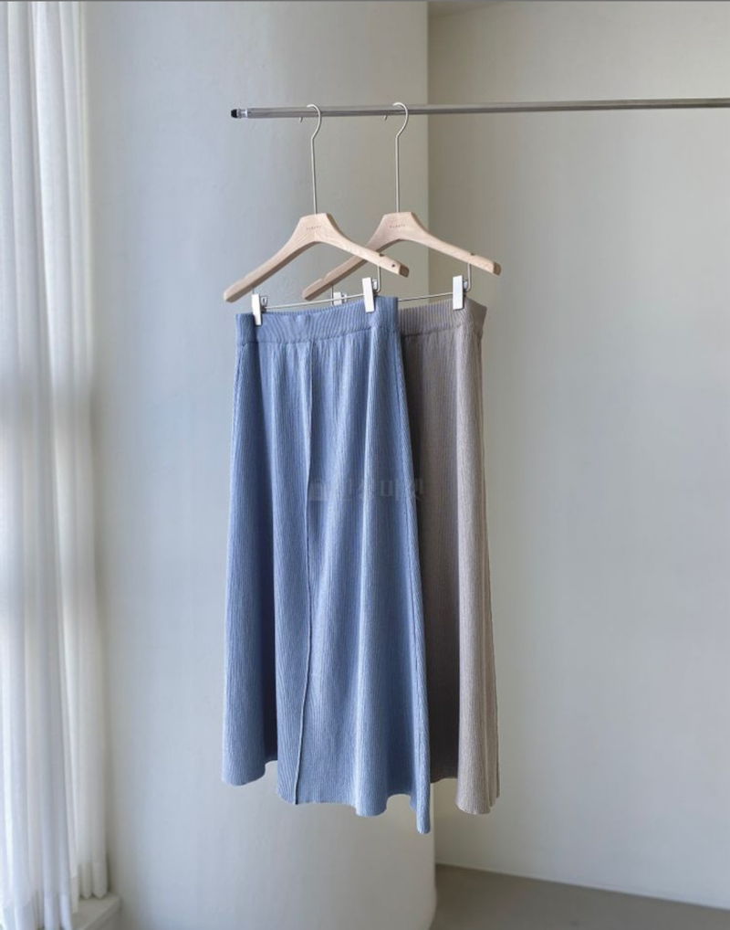 FLOATY - Korean Women Fashion - #Kfashion - Lovin Rib Skirt
