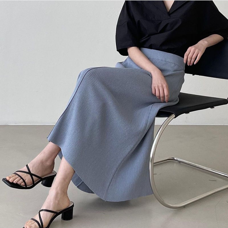 FLOATY - Korean Women Fashion - #Kfashion - Lovin Rib Skirt - 4