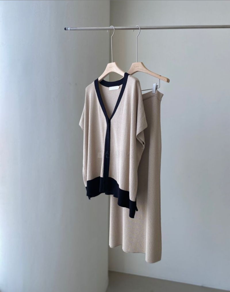 FLOATY - Korean Women Fashion - #Kfashion - Mate Cardigan Skirt - 2