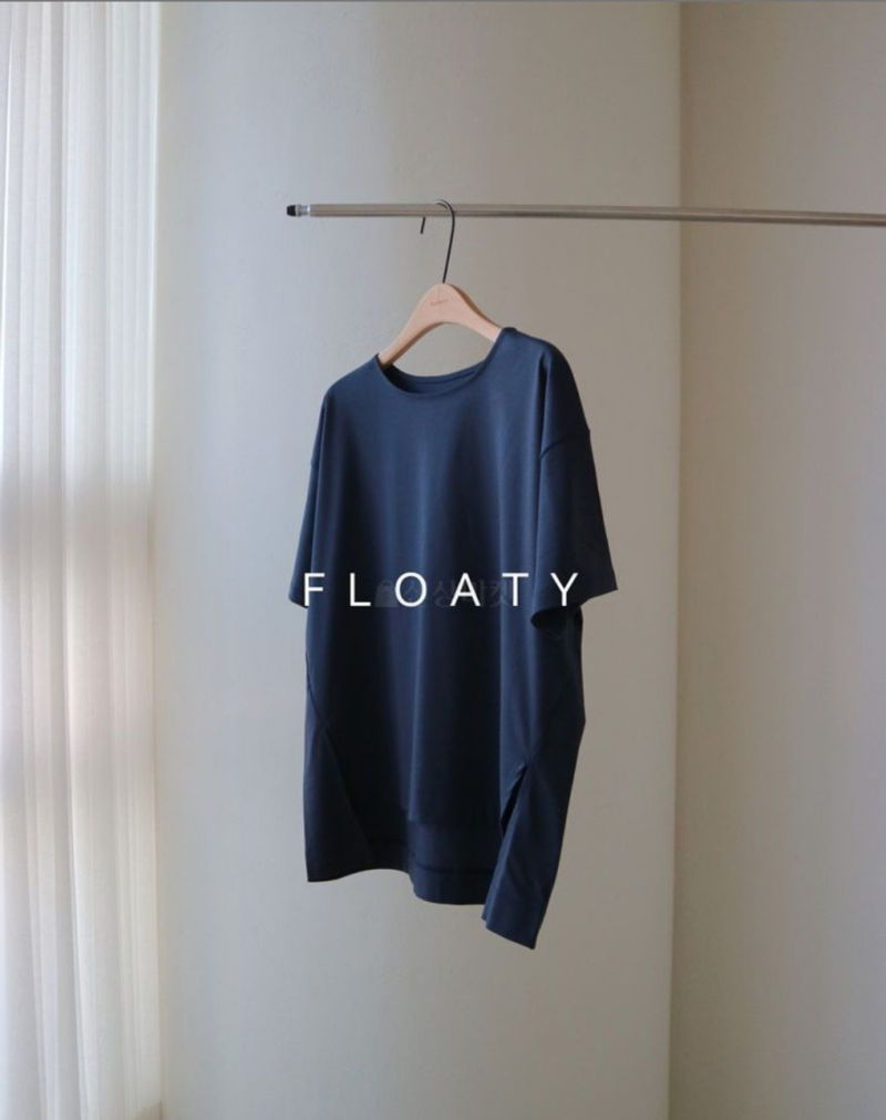 FLOATY - Korean Women Fashion - #Kfashion - Silket Unbalance Tee - 3