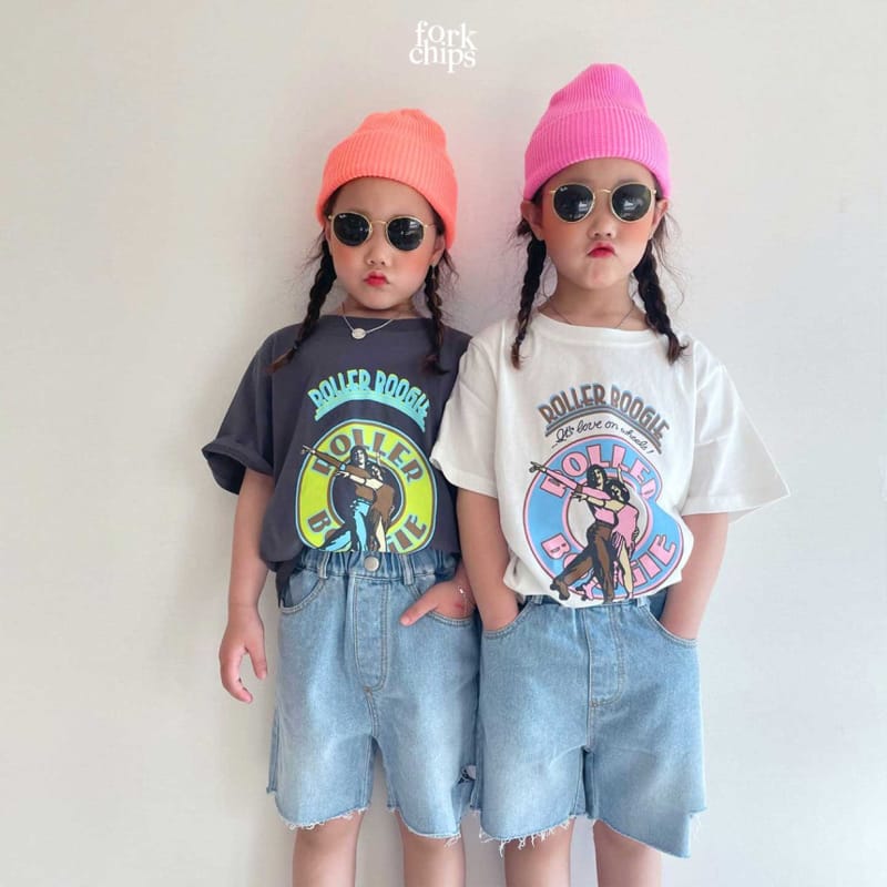 FORK CHIPS - Korean Children Fashion - #Kfashion4kids - Roller Boogie Tee - 8