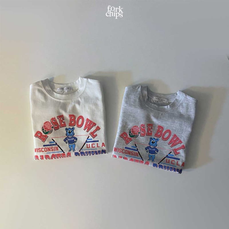 FORK CHIPS - Korean Children Fashion - #Kfashion4kids - Rose Bowl Tee