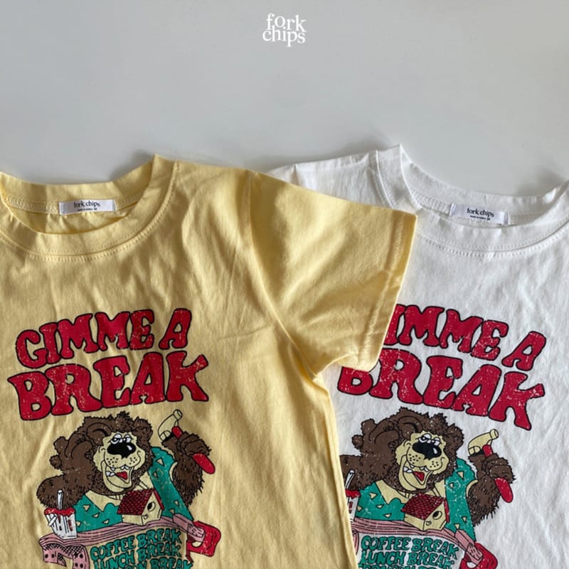 FORK CHIPS - Korean Children Fashion - #Kfashion4kids - Lion Tee - 4