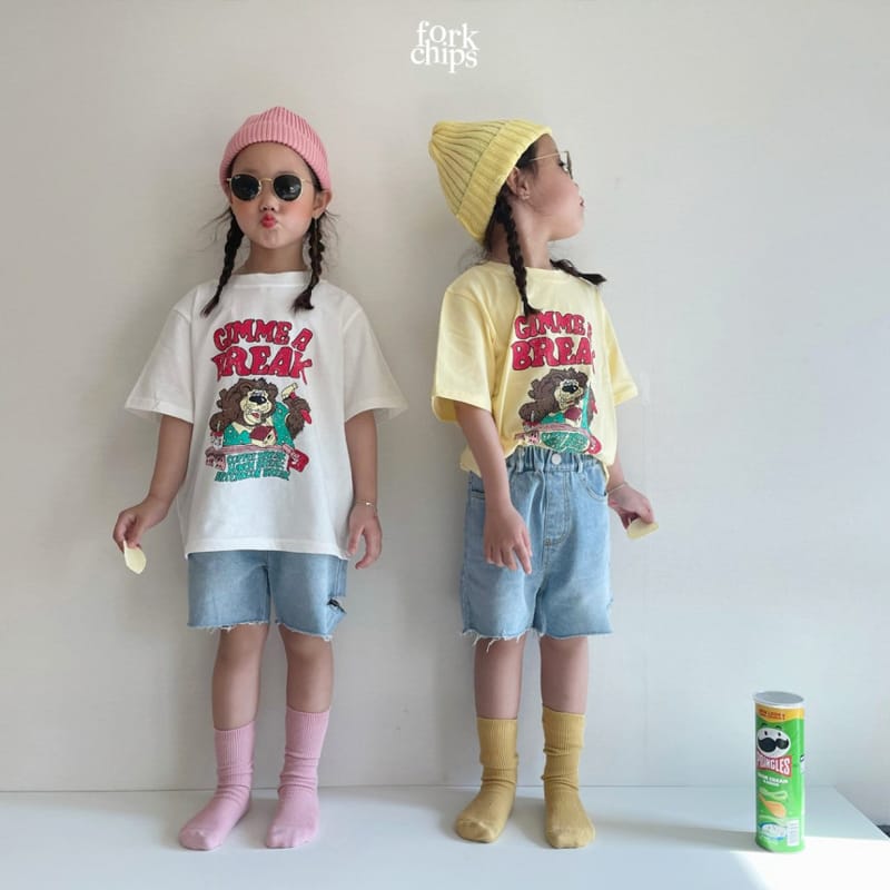 FORK CHIPS - Korean Children Fashion - #Kfashion4kids - Lion Tee - 7