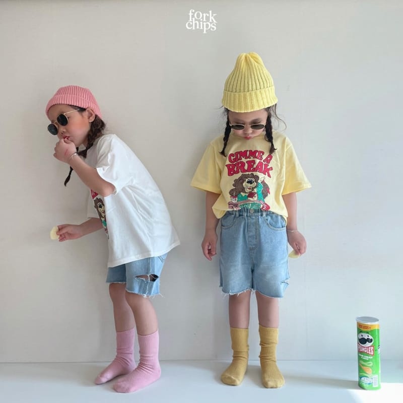 FORK CHIPS - Korean Children Fashion - #Kfashion4kids - Lion Tee - 8