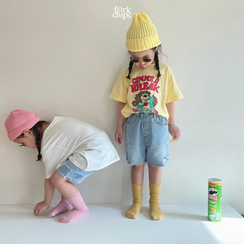FORK CHIPS - Korean Children Fashion - #Kfashion4kids - Lion Tee - 9