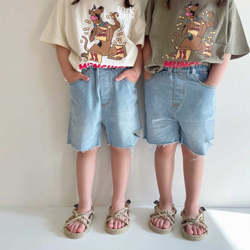 FORK CHIPS - Korean Children Fashion - #Kfashion4kids - Dog Snack Tee - 10