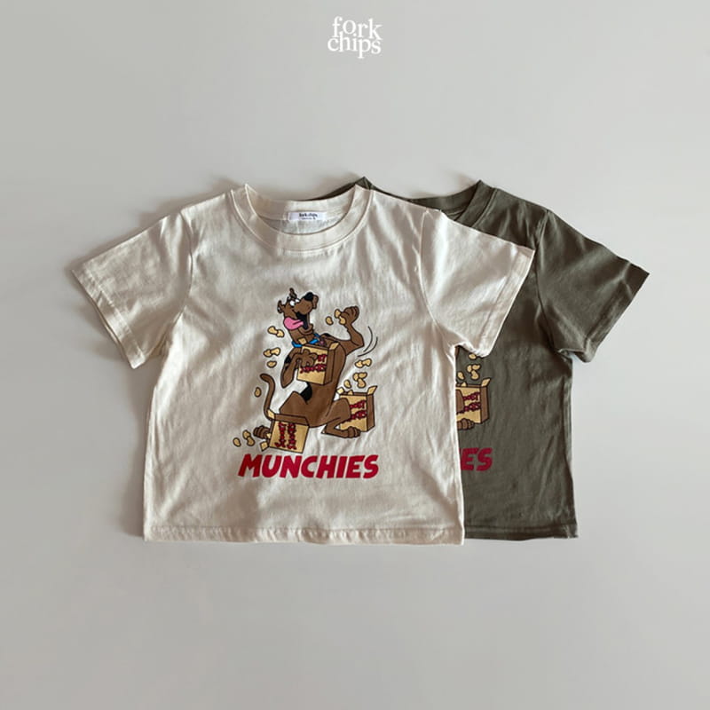 FORK CHIPS - Korean Children Fashion - #Kfashion4kids - Dog Snack Tee - 2