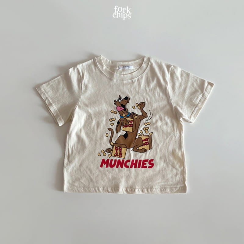 FORK CHIPS - Korean Children Fashion - #Kfashion4kids - Dog Snack Tee - 3