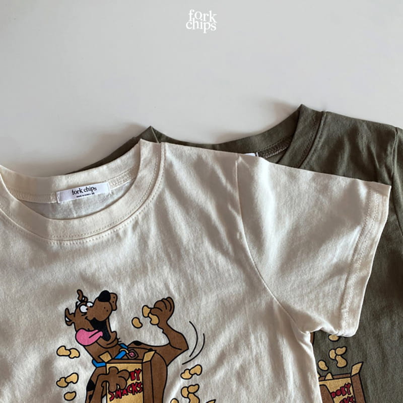FORK CHIPS - Korean Children Fashion - #Kfashion4kids - Dog Snack Tee - 5