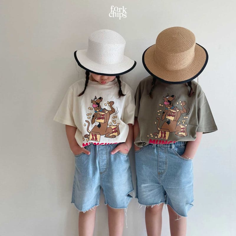FORK CHIPS - Korean Children Fashion - #Kfashion4kids - Dog Snack Tee - 6