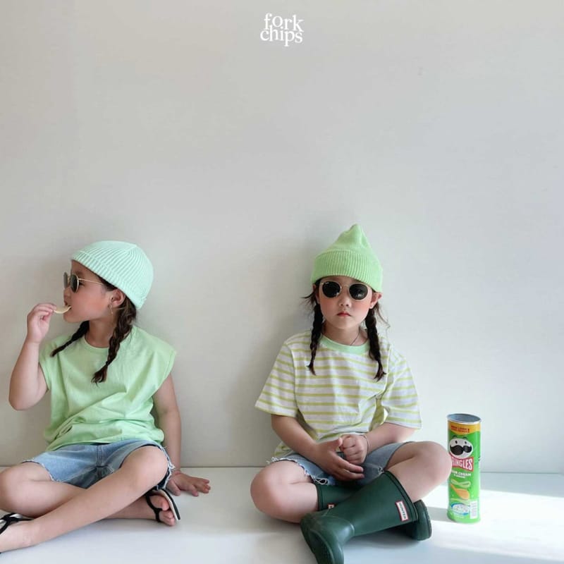 FORK CHIPS - Korean Children Fashion - #Kfashion4kids - Gift 1+1 Tee - 12