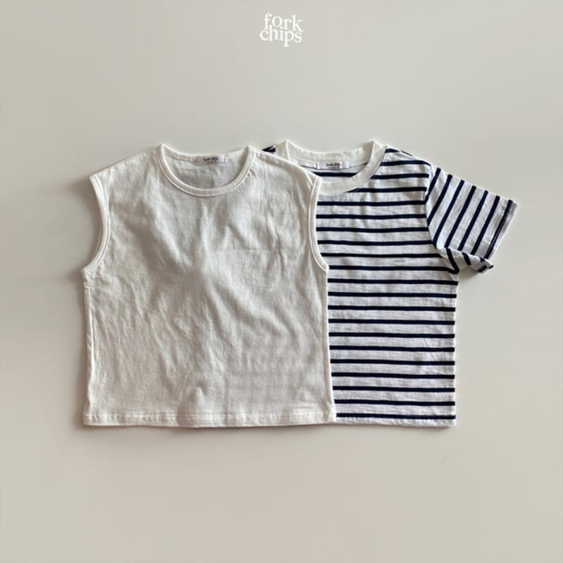 FORK CHIPS - Korean Children Fashion - #Kfashion4kids - Gift 1+1 Tee - 3