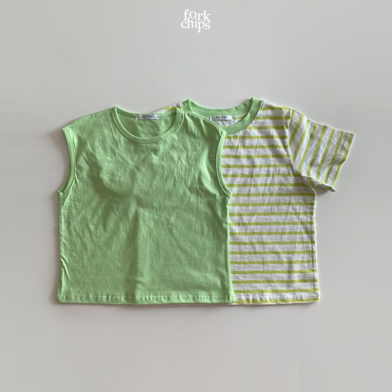 FORK CHIPS - Korean Children Fashion - #Kfashion4kids - Gift 1+1 Tee - 6