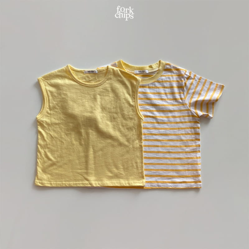 FORK CHIPS - Korean Children Fashion - #Kfashion4kids - Gift 1+1 Tee - 7