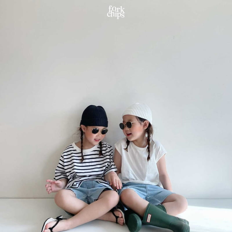 FORK CHIPS - Korean Children Fashion - #Kfashion4kids - Gift 1+1 Tee - 8