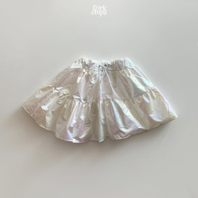 FORK CHIPS - Korean Children Fashion - #Kfashion4kids - Hologram Skirt Pants