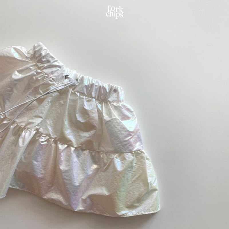 FORK CHIPS - Korean Children Fashion - #Kfashion4kids - Hologram Skirt Pants - 2