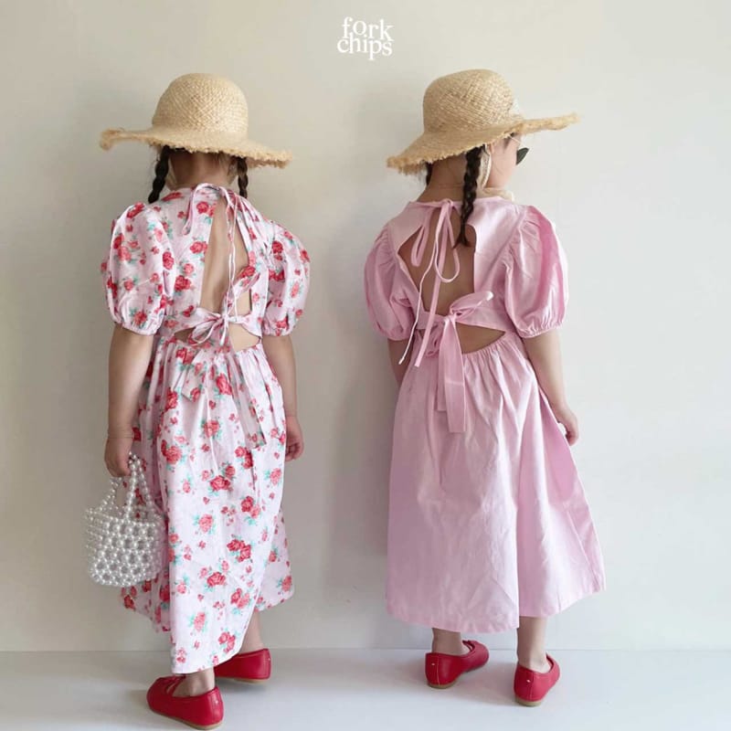 FORK CHIPS - Korean Children Fashion - #Kfashion4kids - Rose Day One-piece - 12